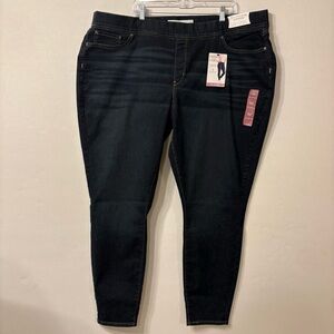 Levi Strauss Jeans Pull-On Skinny Soft Smoothing Tunny Panel 28 L W39 L 32